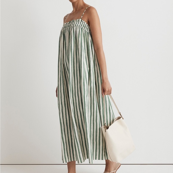 Madewell Dresses & Skirts - Poplin Ruffle A-Line Midi Dress